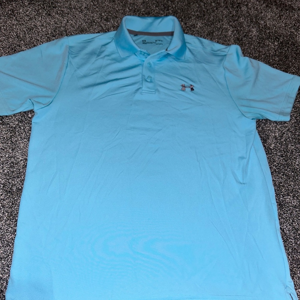 Under Armour Men's Sky Blue Polo Shirt